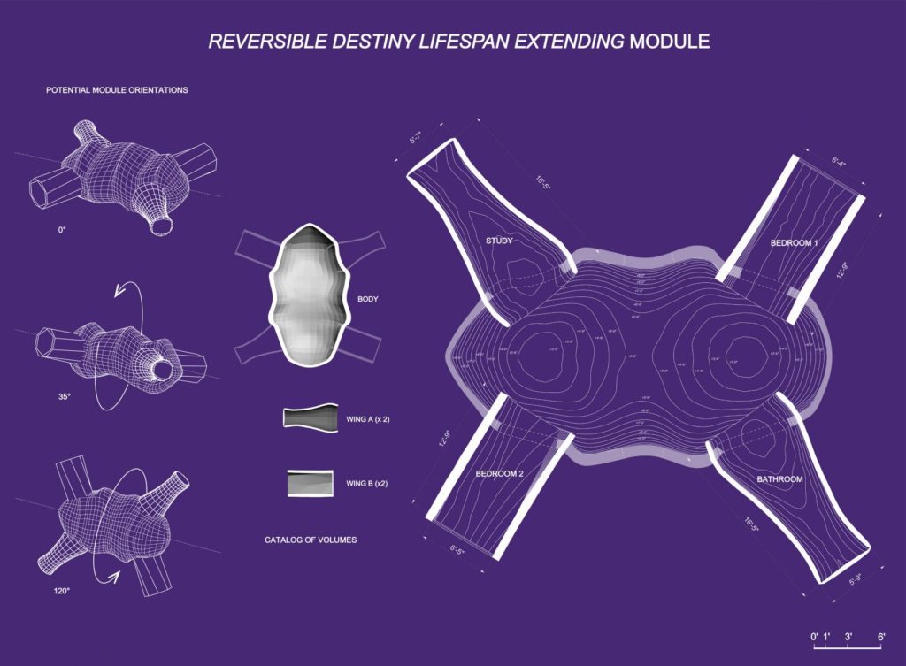 Reversible Destiny Lifespan Extending Module, Plan, Section, Diagram